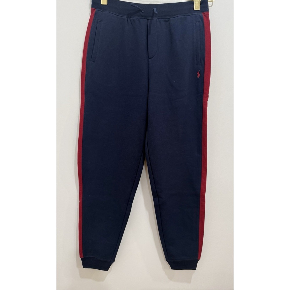 NWT Polo Ralph Lauren Joggers Boys XL 18-20 Navy Fleece Lined Sweatpants